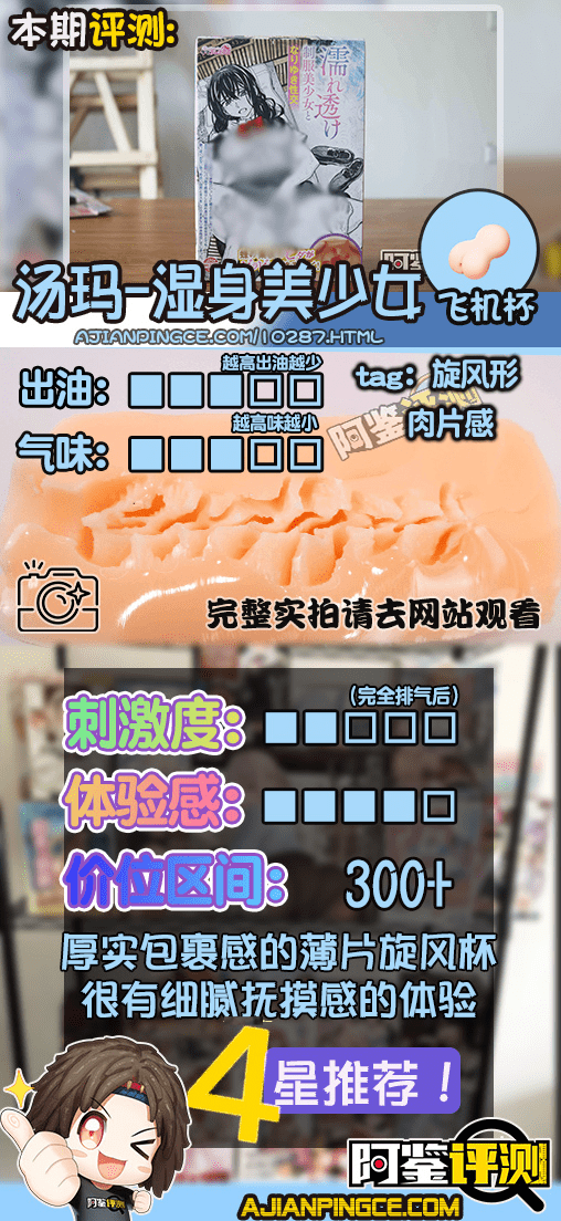 汤马托易士—“湿身美少女”评测！厚实的蜂巢状旋涡，真能模拟黏膜感？