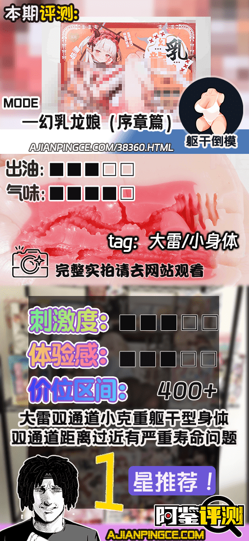 MODE——”幻乳龙娘(序章篇)”评测!回归基本的大奶小倒模,但工艺的完成度实在是太低了